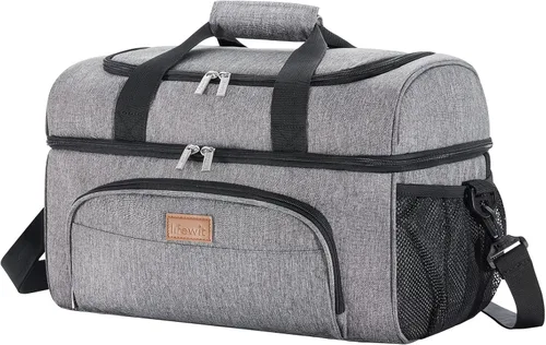 Miniatura 12 de Lifewit - Bolsa térmica aislada, hielera grande impermeable para 32/48 latas, bolsa de hielo portátil ligera de doble capa con lados suaves