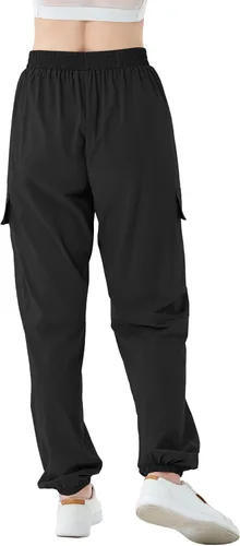 Miniatura 3 de SANGTREE Pantalones deportivos tipo cargo casuales impermeables para niñas y mujeres
