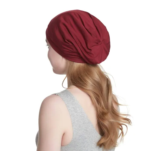 Miniatura 149 de Alnorm - Gorro con forro de satén y suave banda elástica para hombres y mujeres, talla única Se ajusta a la mayoría