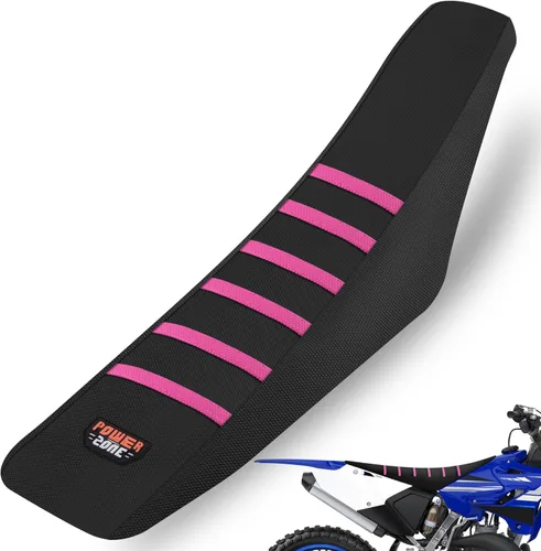 Miniatura 12 de Universal Funda de Asiento para Moto de Cross - Fundas de Asiento de Goma Suave Acanalada para Motocross Enduro Azul
