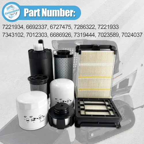 Miniatura 3 de 7343102 7319444 Kit de servicio de filtro de mantenimiento de 1000 horas compatible con Bobcat S450 S510 S530 S550 S570 S590 S595 T450 T550 T590