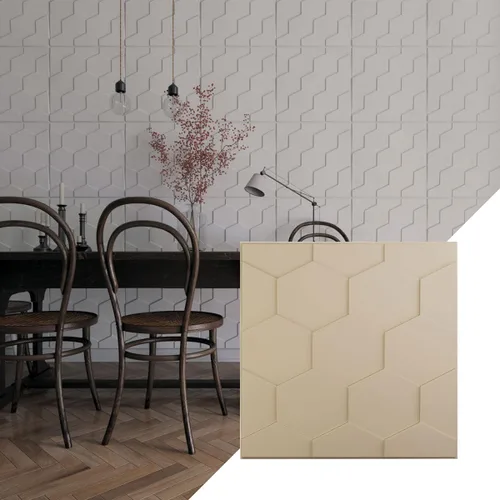 Miniatura 33 de Ekena Millwork WP20X20HBWH 19 5/8 pulgadas de ancho x 19 5/8 pulgadas de alto Panal EnduraWall Decorativo 3D Panel de Pared Cubre 2.67 pies cuadrados
