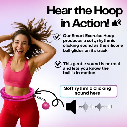 Miniatura 4 de FIT ON FORM Infinity Weighted Hula Hoop for Adults Weight Loss, Smart Exercise Hola Circle Hoop for Women Abs Workout