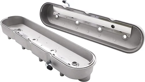 Miniatura 7 de LS - Cubiertas de válvula de aluminio fundido con soportes de bobina compatibles con Che-vy Small Block V8 293 325 346 364 376 427 LS1 LS2 LS3 LS6