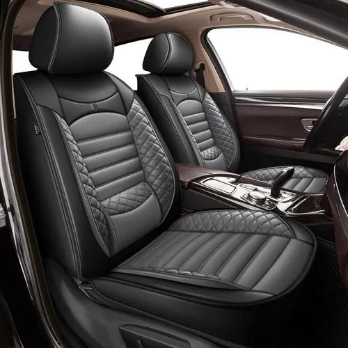 Miniatura 10 de Fundas de asiento de auto para Ford Fusion 2010-2020: juego completo de fundas protectoras de asiento impermeables de piel sintética compatible