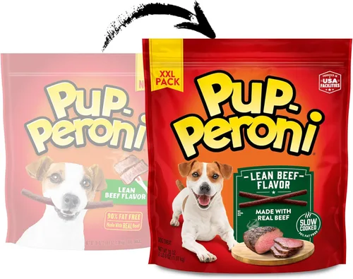 Miniatura 3 de Pup-Peroni Golosinas para Perros, Sabor a Carne de Res Magra, 38 Onzas, Hechas con Carne de Res Real, 90% Libre de Grasa