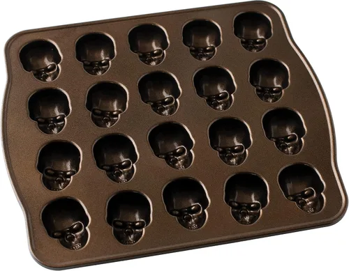 Miniatura 3 de Nordic Ware Tortilla de mordida de cráneo, 2.5 tazas, bronce