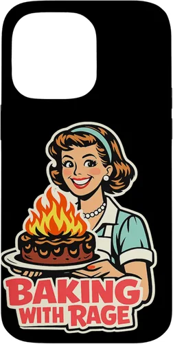 Miniatura 21 de Baking with Rage Retro 1950s Housewife Pop Art Humor Case for iPhone 17