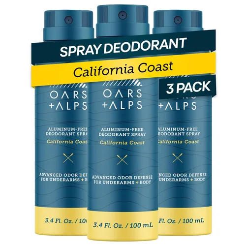 Miniatura 13 de Oars + Alps Desodorante en aerosol de cuerpo completo para hombres y mujeres, desodorante sin aluminio, probado por dermatólogos, extra fuerte