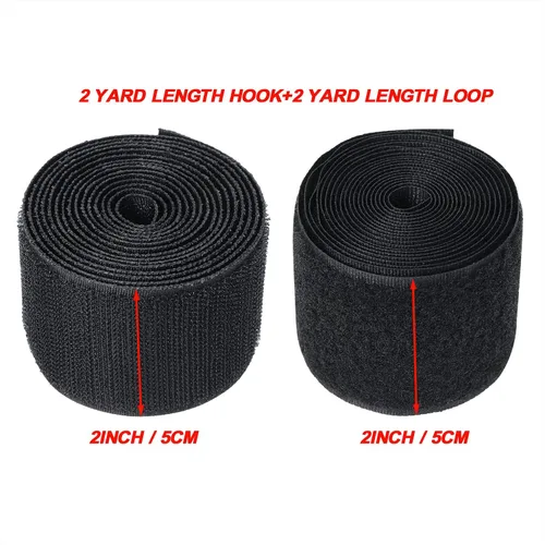 Miniatura 3 de Mini Skater Tiras de velcro de nailon para coser de 2 pulgadas de ancho, cinta de tela de nailon no adhesiva para bolsos, ropa, zapatos