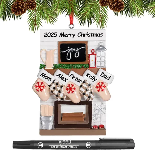 Miniatura 9 de Adornos de Navidad personalizados 2025, familia de 2, 3, 4, 5, 6, gnomo, adorno de Navidad personalizado con nombres, adornos familiares Gnomos