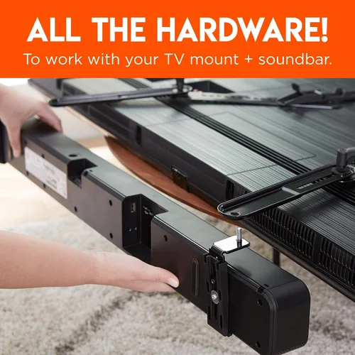 Miniatura 8 de ECHOGEAR Soporte giratorio de pared para TV de movimiento completo y soporte de montaje de barra de sonido, para televisores de hasta 60 pulgadas