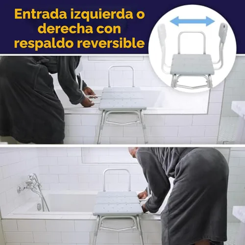 Miniatura 7 de Drive Medical plástico transfer Banco, Gris, 12011KD-1, Sin empaque de fábrica, Gris, 1, 1