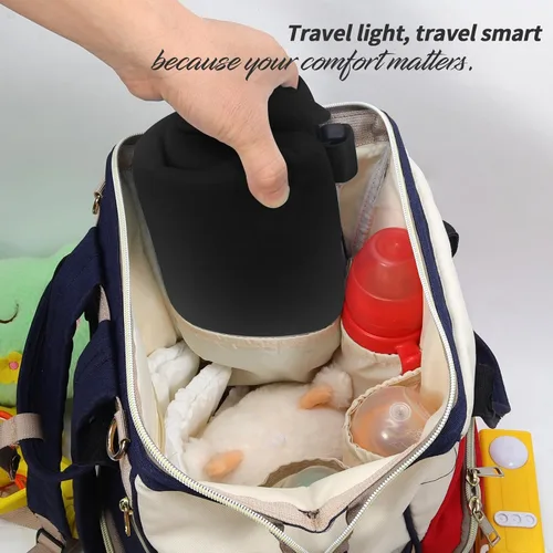 Miniatura 5 de Cama de avión para niños pequeños, extensor de asiento de avión portátil para niños, artículos esenciales de viaje en avión para niños pequeños