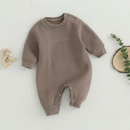 Miniatura 2 de MERSARIPHY Mameluco de manga larga para bebé, niña y niño, mameluco de una pieza para otoño e invierno