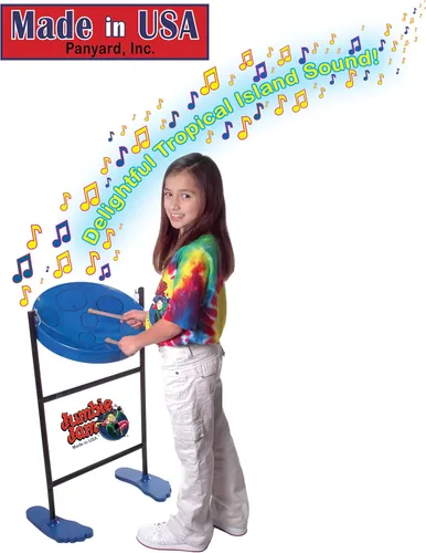 Miniatura 5 de Panyard Jumbie Jam - Kit de tambor de acero auténtico acabado cromado con soporte de tubo