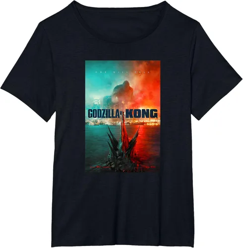 Miniatura 23 de Godzilla vs Kong - Camiseta oficial con póster, Negro