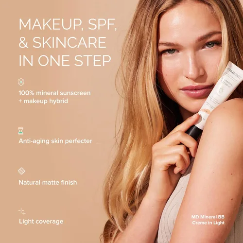 Miniatura 4 de MDSolarSciences Bálsamo de Belleza Crema Mineral FPS 50 OilFree Tint Matte BB Crema Claro