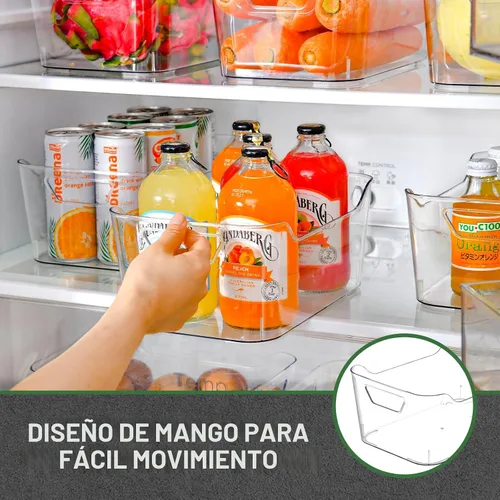 Miniatura 7 de Paquete de 12 Contenedores de Almacenamiento de Plástico Transparente, Organizadores y Almacenamiento de Despensa, Contenedores Organizadores