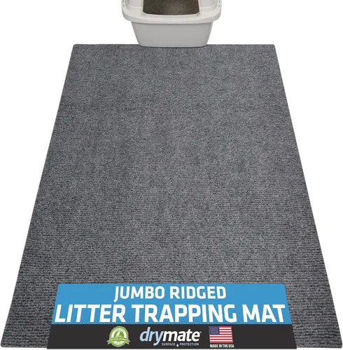 Miniatura 17 de Drymate - Tapete para gatos, contra desorden de caja de arena, a prueba de orina, absorbente/impermeable, 20 x 28 pulgadas, azul