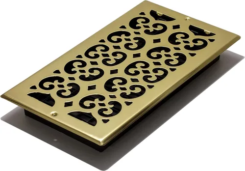 Miniatura 31 de Placa embellecedora cromada Decor Grates con ornamento Acabado cepillo níquel (Brushed Nickel Finish)