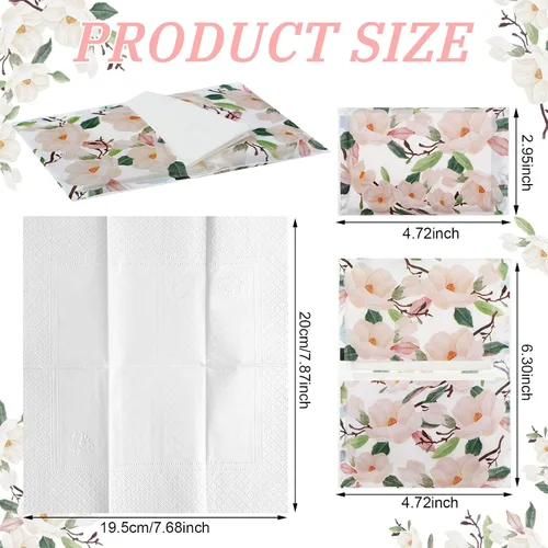 Miniatura 3 de PerKoop Paquete de 100 pañuelos faciales desechables de tamaño de viaje, 3 capas, para viajes de verano, boda, escuela, cartera, suministros