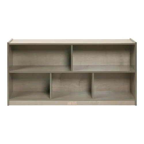Miniatura 12 de ECR4Kids Gabinete de almacenamiento móvil de 5 compartimentos, para niños pequeños, mobiliario para aulas, Gris lavado