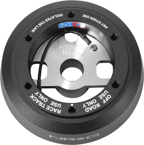 Miniatura 3 de NRG Innovations NRG-SRK-171H adaptador de liberación rápida para volante con buje corto, patrón de pernos 6 X 70mm, compatible con Jeep Wrangler TJ