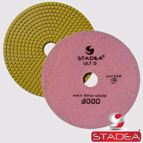 Miniatura 8 de PPW152X Almohadillas de pulido de granito 7 "Almohadilla de diamante 50 Grit para granito piedras de cuarzo pulido