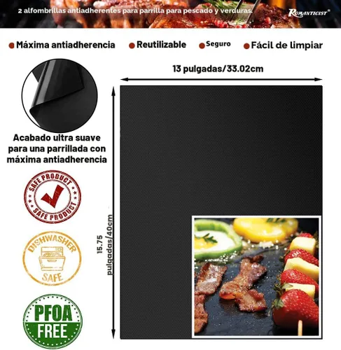 Miniatura 5 de ROMANTICIST Juego de 23 accesorios imprescindibles para parrilla de barbacoa con termómetro en estuche, juego de herramientas de barbacoa de acero