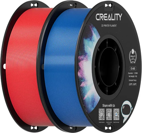 Miniatura 30 de Creality Filamento ABS de 1.75mm, color negro, 2 kg, paquete de filamento para impresora 3D, excelente resistencia, inodoro, no tóxico, estabilidad