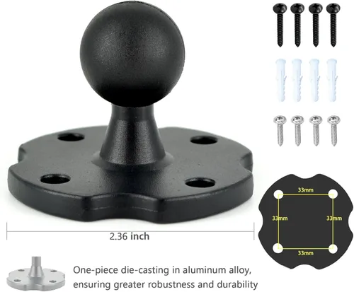 Miniatura 9 de VAUBORTTI Base de taladro de aluminio resistente para tableta, para tablet iPad Pro/Mini, soporte para iPad Pro/Mini, soporte para iPad Pro y Mini