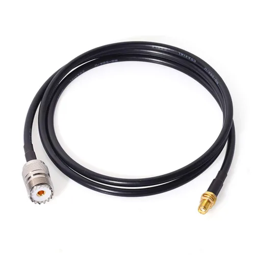 Miniatura 6 de Bingfu Adaptador de antena de radio Jamón SMA hembra a UHF SO239 hembra RG58 Cable de puente coaxial de 11.8 in 12 pulgadas para radioaficionado