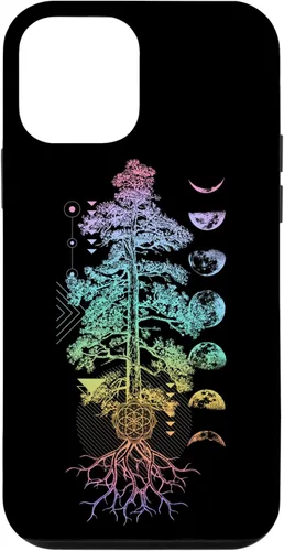 Miniatura 15 de iPhone 11 Pro Max Árbol de la Vida Fases de la Luna Yoga Chakra Estuche de Regalo