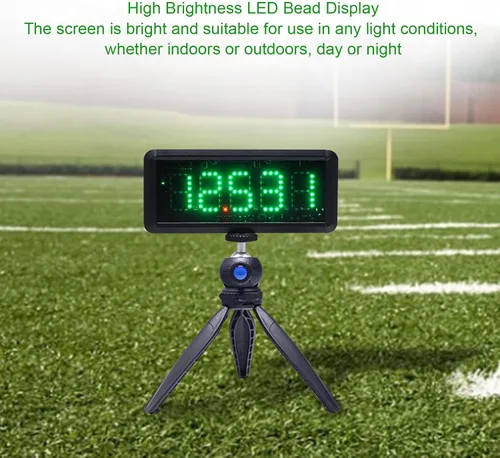 Miniatura 2 de Temporizador láser inalámbrico para sprints, reloj de carreras infrarrojo alimentado por batería, cronómetro con reflector y soportes, temporizador