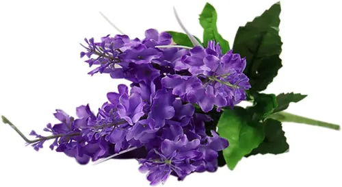 Miniatura 12 de ECYC Ltd Ramo de flores artificiales de jacinto de 13.78 pulgadas, flores de jacinto de seda con tallo de jacinto sintético para decoración de boda