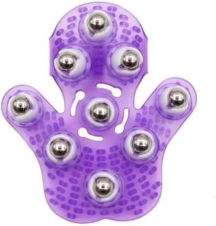 Miniatura 6 de Guante de masaje corporal con bola rodante, anticelulítico, alivio del dolor muscular, masajeador relajante para cuello, espalda, hombros, glúteos