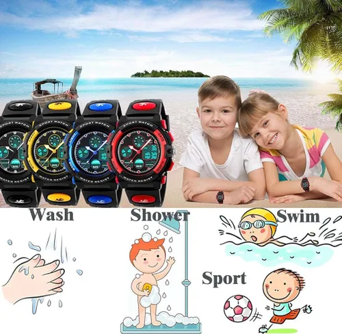Miniatura 3 de PASNEW Kids WatchBoy Sports Waterproof WatchLED 50M Alarm Calendar Outdoors WatchWatches with Luminous