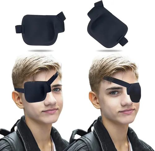 Miniatura 11 de Parche para los ojos, 2 parches médicos para los ojos para adultos y niños, parches para ojos perezosos para ambliopía 3D para ojo derecho (derecha)