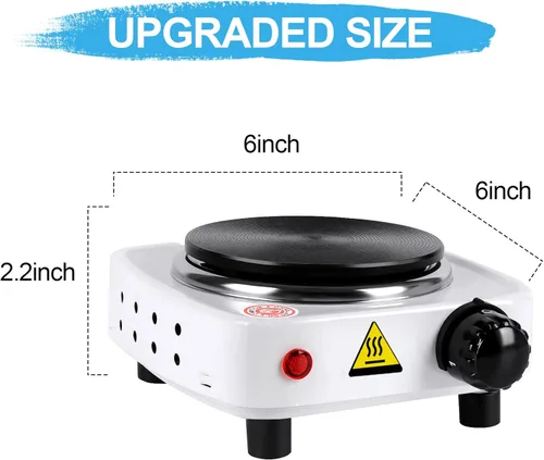Miniatura 2 de DINGPAI Placa caliente para hacer velas, placa eléctrica de color blanco para derretir cera, chocolate, caramelo y más