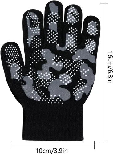 Miniatura 63 de Hicdaw 6 pares de guantes de invierno para niños, guantes de punto elásticos y cálidos para niños o niñas