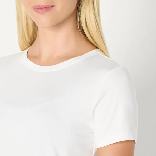 Miniatura 11 de Amazon Essentials Camiseta de manga corta con cuello redondo para mujer, de secado rápido, para entrenamiento, gimnasio, paquete múltiple