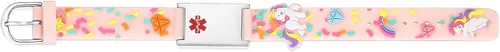 Miniatura 2 de LinnaLove Pulseras de identificación de alerta médica de dibujos animados, regalo de padres para hijo, hija, hermano, hermana
