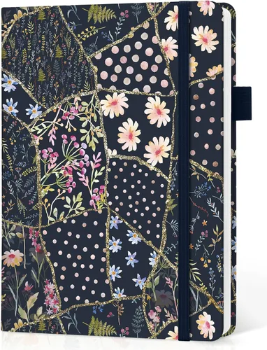 Miniatura 23 de Taja Cuaderno rayado para mujeres y hombres, diario de cuero de tapa dura para escribir, cuaderno de rayas universitarias A5 para trabajo y toma