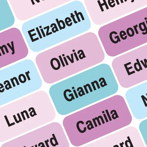 Miniatura 29 de Etiquetas de Nombre Personalizadas para Niños – 60 Etiquetas Impermeables de Pelar y Pegar para Ropa, Cajas de Almuerzo, Botellas de Agua, Bolsas