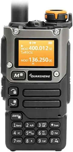 Quansheng UV-K6 UV-K5 (8) Walkie Talkie 5W Airband Radio Tipo C Carga UHF VHF DTMF FM Radio bidireccional con función de alarma meteorológica NOAA