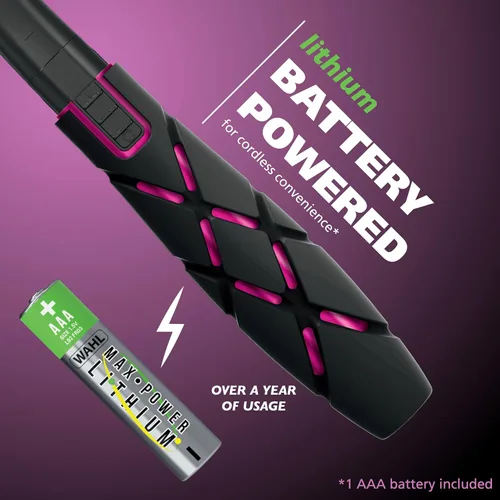 Miniatura 8 de Wahl DualTech 3026635 - Recortadora de pelo a batería, recortadora facial para mujer, cabezal de doble cara, agarre cómodo, removedor de vello