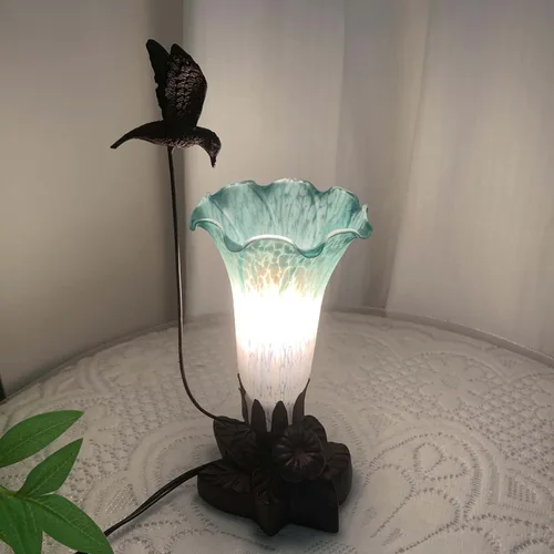 Miniatura 4 de Bieye LS08 Pantalla de cristal soplado con flores de lirio