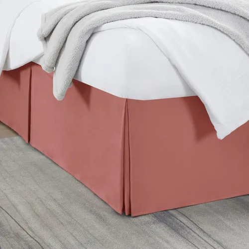 Miniatura 29 de Nestl Falda de cama individual blanca – Falda de cama de tamaño individual de 14 pulgadas de caída – Faldas de cama de microfibra cepillada – Falda