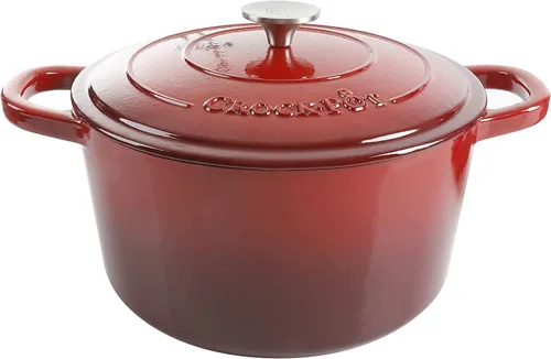 Miniatura 27 de Crock-Pot Artisan - Cacerola redonda esmaltada de hierro fundido estilo horno holandés, 3 cuartos de galón, verde pistacho
